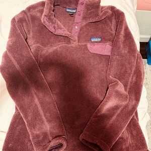 Patagonia Maroon Fleece Pullover